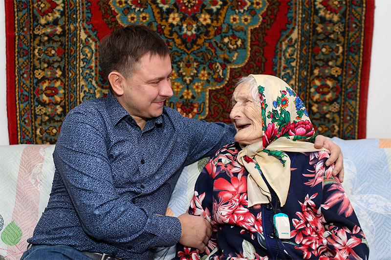 Третейкиной Евдокии Тимофеевне, старейшей жительнице Кузбасса 09.01.2019г. исполнилось 114 лет  