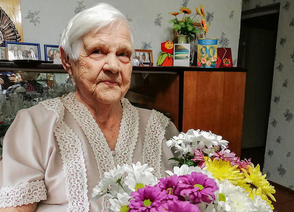 90-летний юбилей отметила жительница г.Ленинск-Кузнецкий Антонина Алексеевна Новак